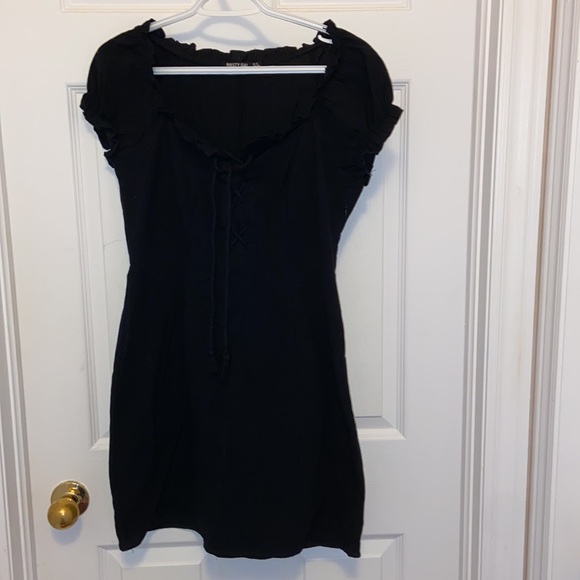 Nasty gal black lace up dress - Picture 4 of 5
